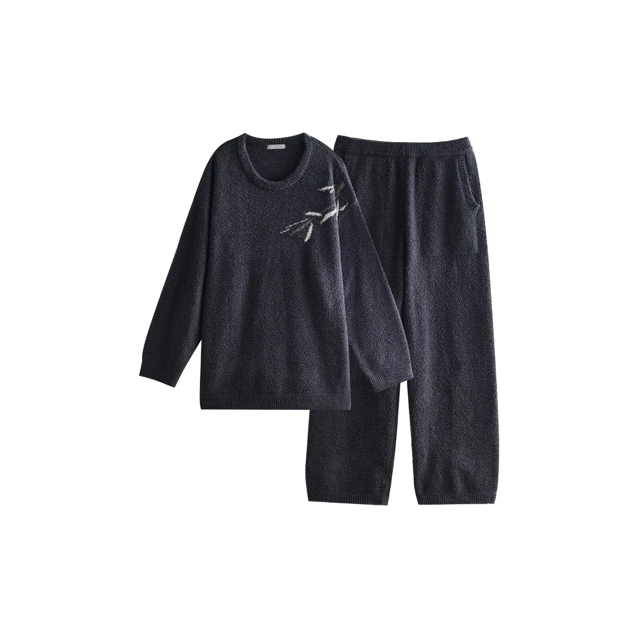 Same Language Пижамный комплект Мужской Glossy Перо Черный