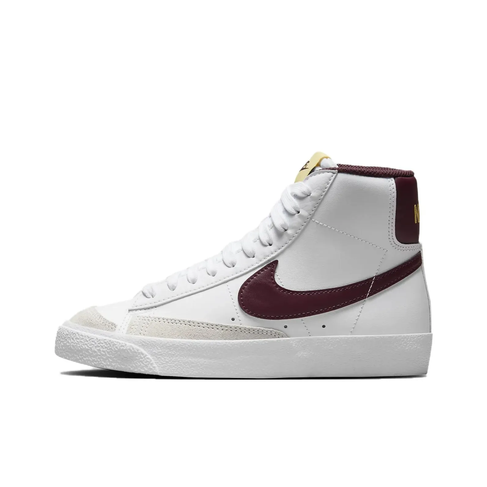 Nike Blazer Mid High Top Kids' Skateboarding Shoes White Red Teenagers