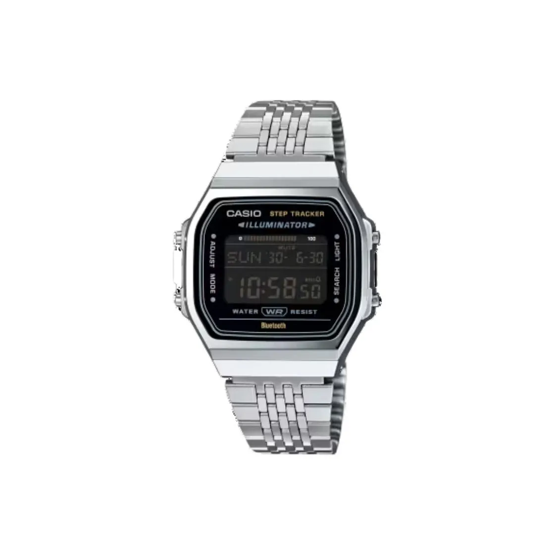 CASIO Кварцевый механизм нержавеющая сталь ремешок мужские часы черный циферблат