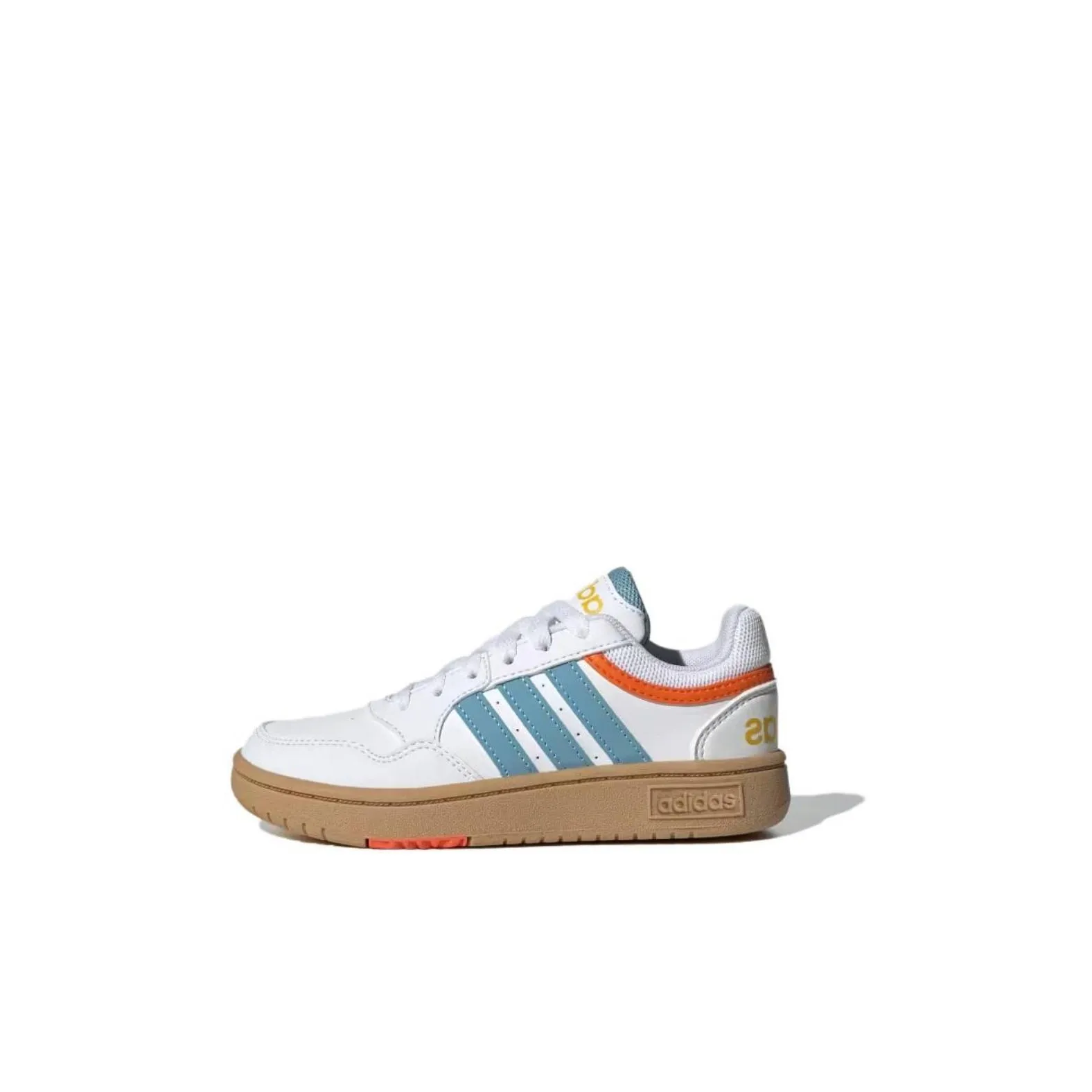 Adidas Hoops Slip-resistant Abrasion-resistant Kids Lifestyle Shoes White Blue Gold Infant Adidas Hoops Slip-resistant Abrasion-resistant Детские повседневные кроссовки Белый Синий Золото Малыш