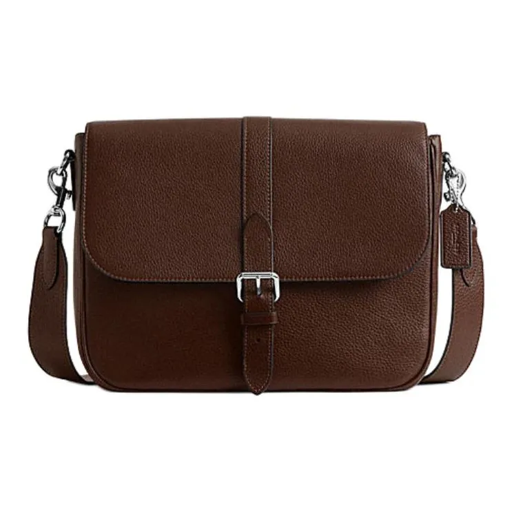 COACH Сумка через плечо из коровьей кожи большая мужская цвет кленового листа