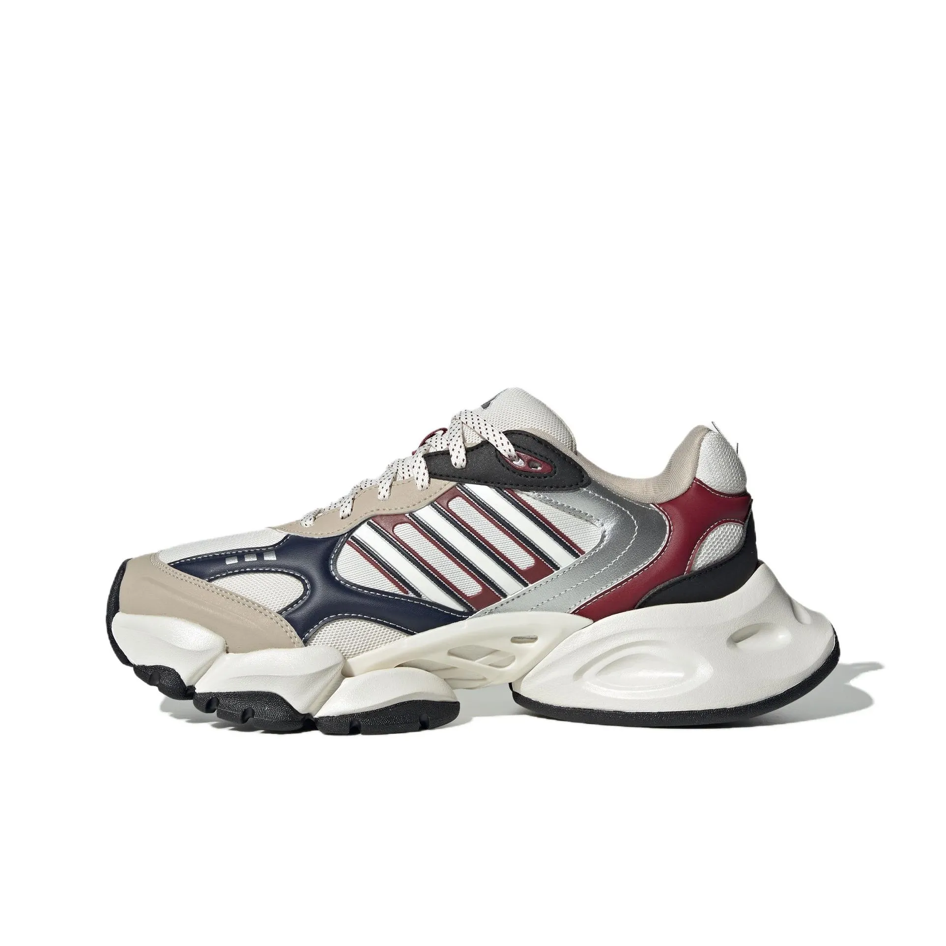 Adidas XLG RUNNER DELUXE Abrasion Resistant Low Top Running Shoes Unisex White Green
