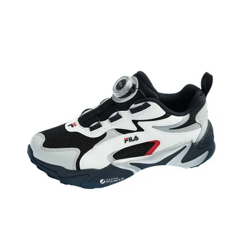 FILA KIDS Беговые кроссовки Low Top Черный/Ярко-белый Унисекс