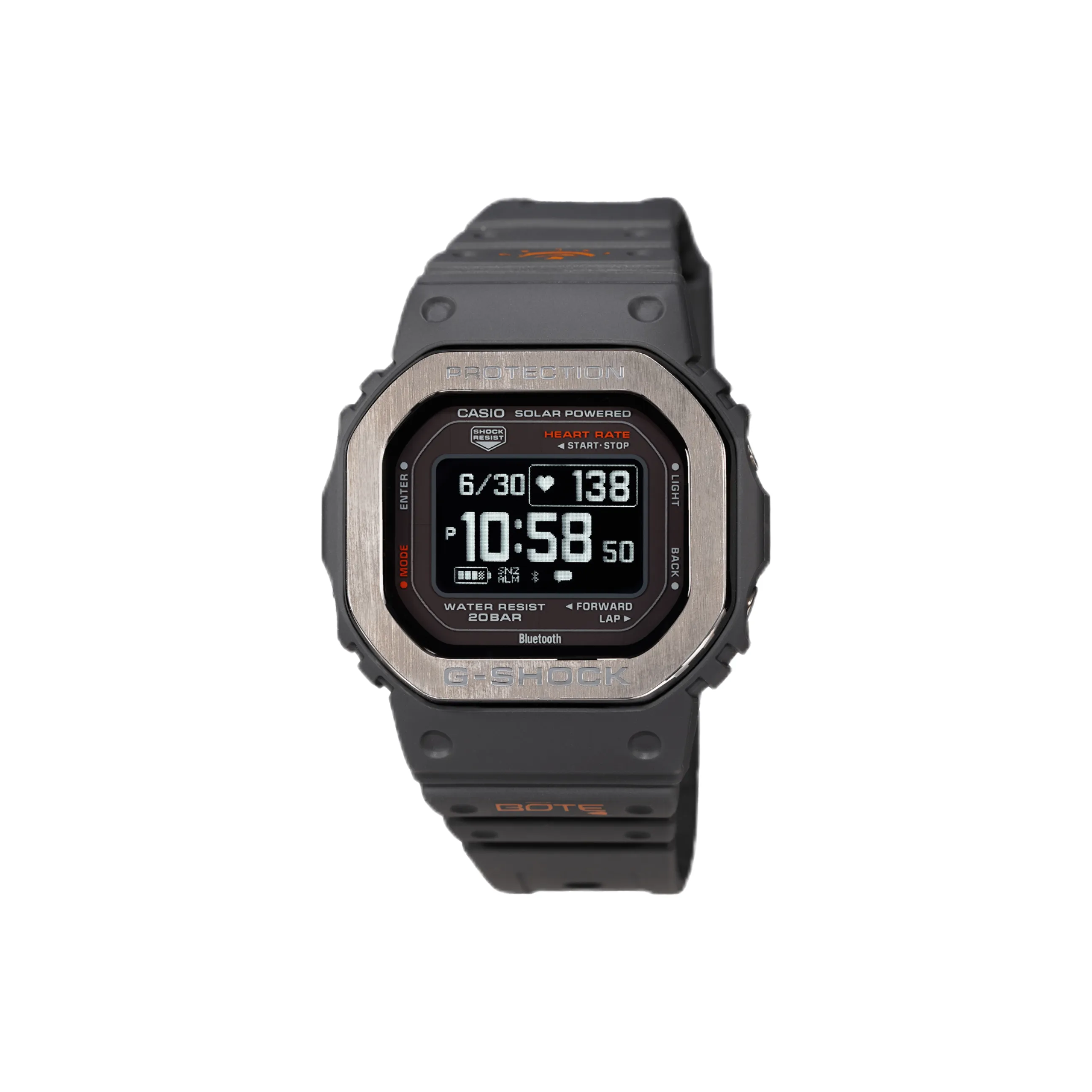 CASIO BOTE Коллаборация Кварцевый механизм Часы Мужские Черный циферблат