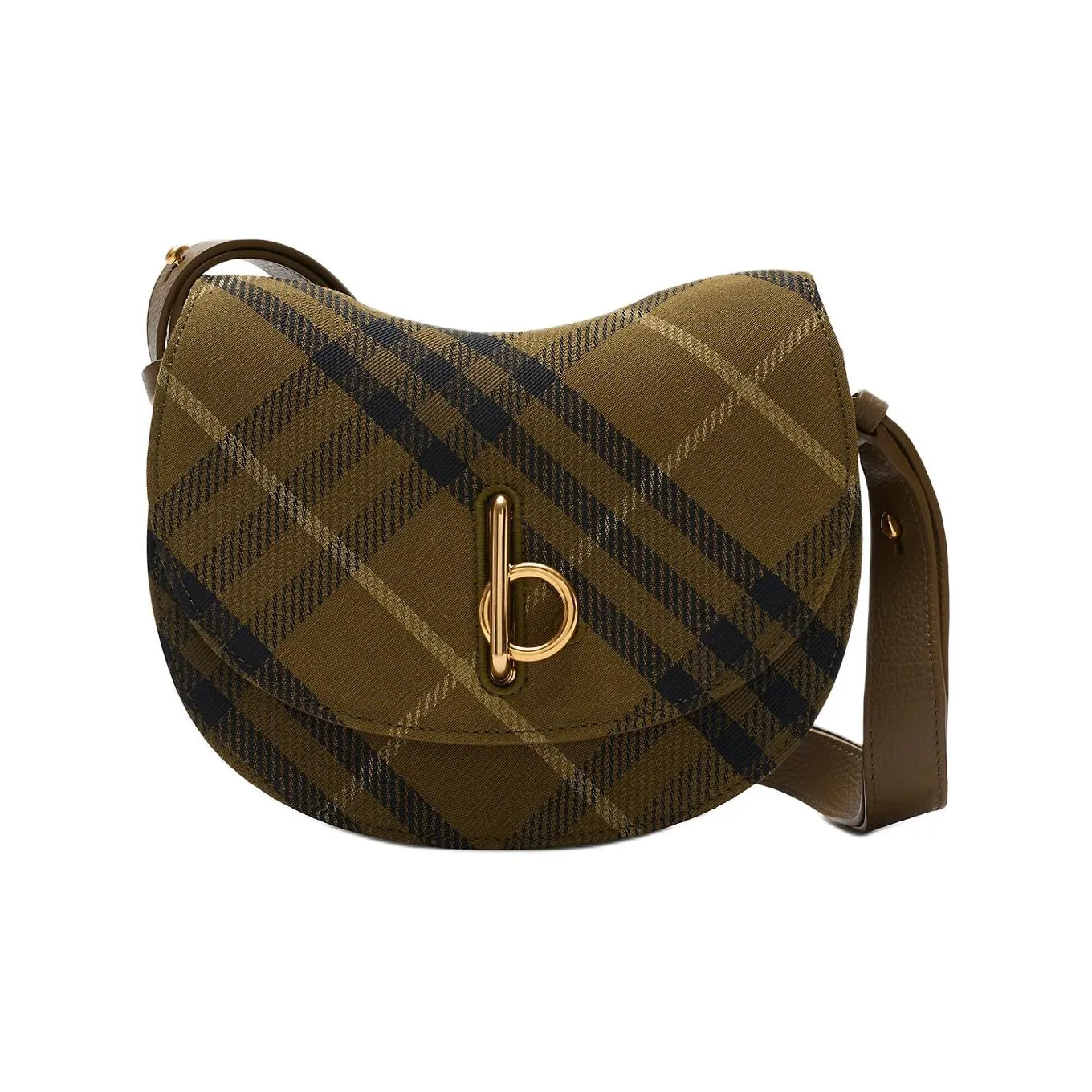 Burberry Rocking Horse Polyester Saddle Bag, Shoulder Bag, Crossbody Bag Trumpets Women's Valley Color