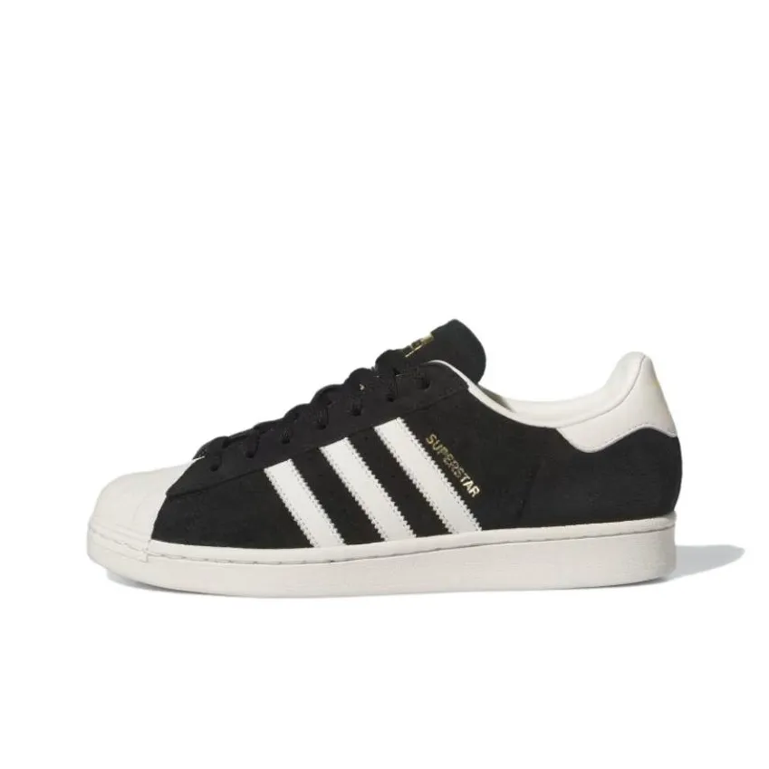 Adidas Originals Superstar Core Black Off White Gold Metallic