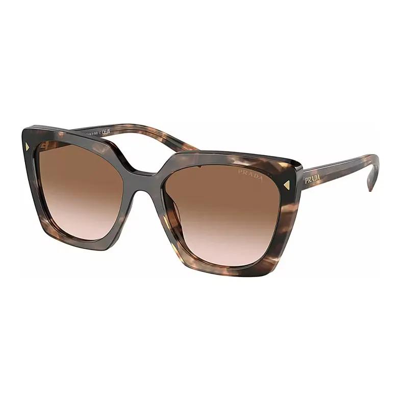 PRADA Irregular Shape Sunglasses Women's Tortoiseshell