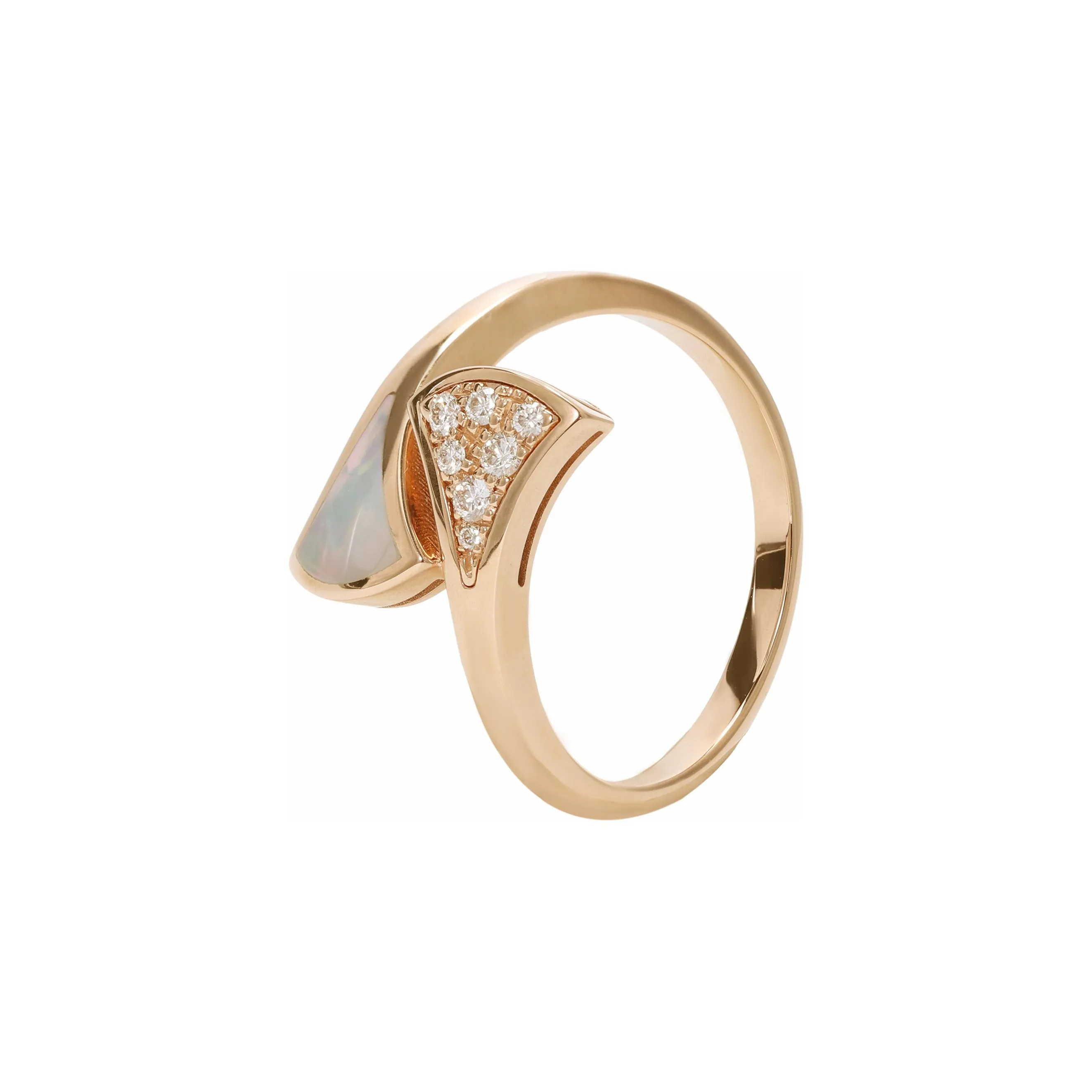 BVLGARI 18K Rose Gold Rings Women's
