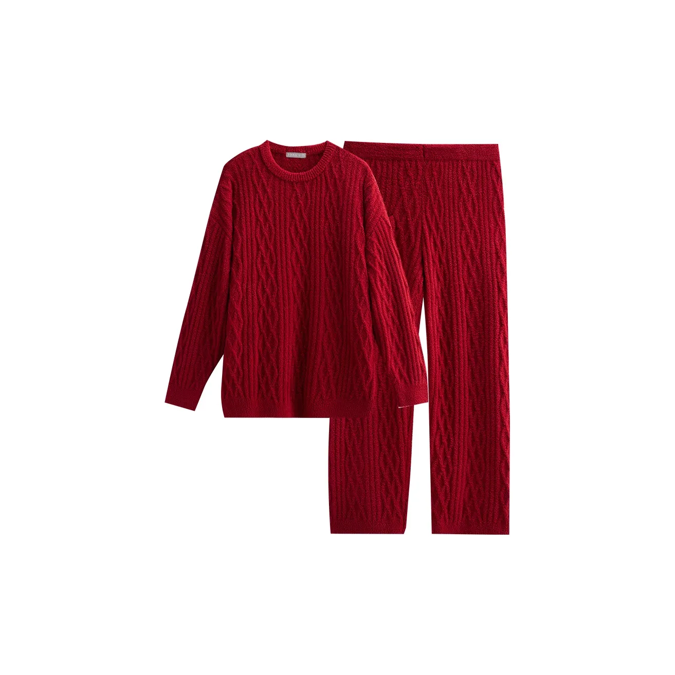 Same Language Пижамный комплект мужской бордовый