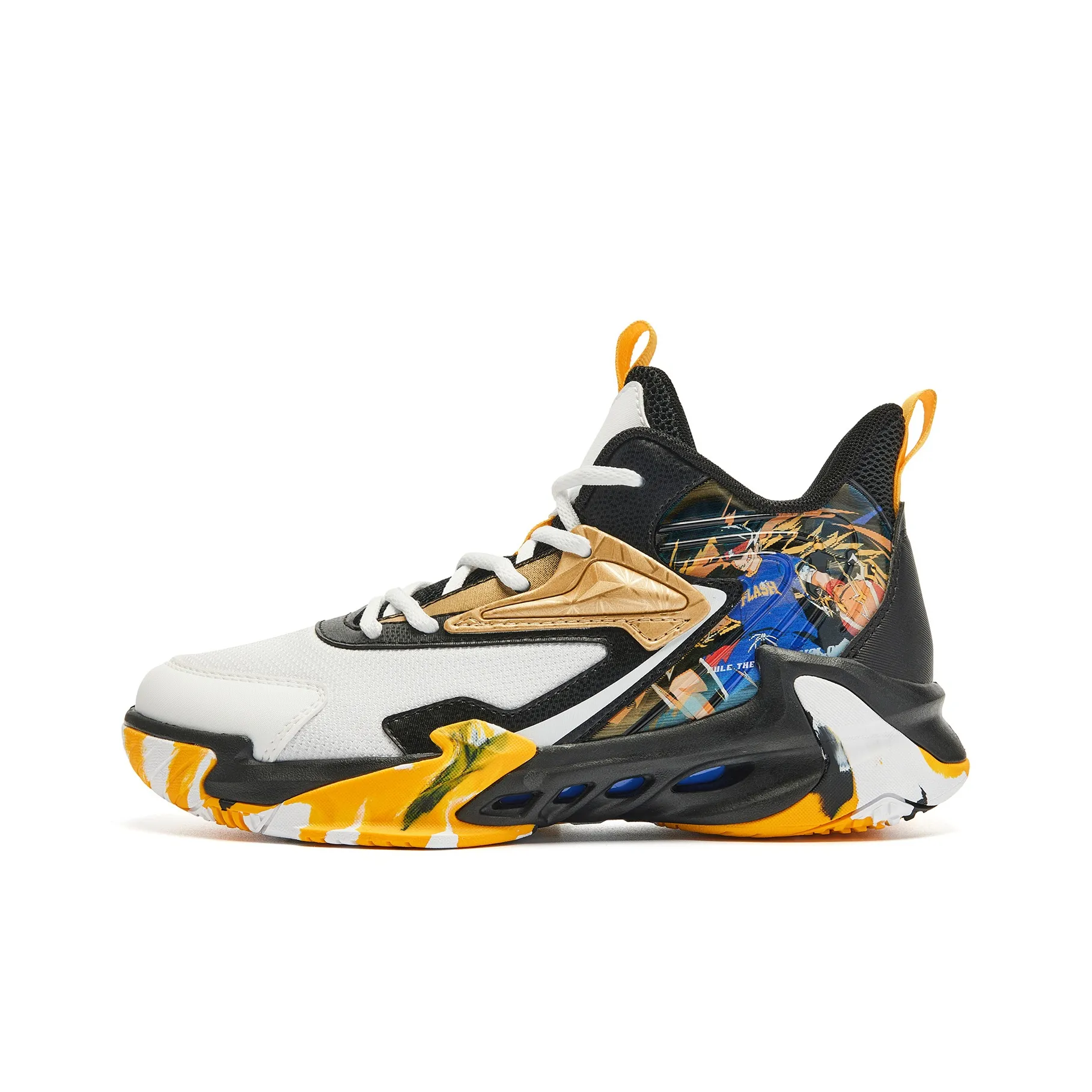 QIAODAN MID Топ Детские Баскетбольные кроссовки Белый черный Подростки