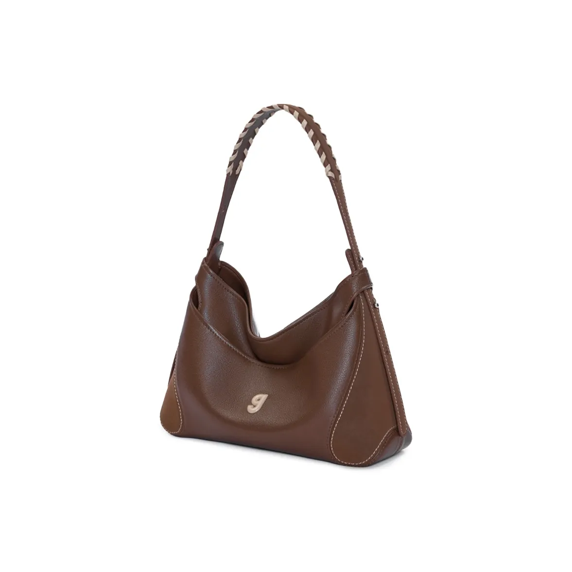 KUNOGIGI Top Grain Cow Leather Leather Baseball HOBO Bag Small Size Handbag Shoulder Bag Women's Multicolor