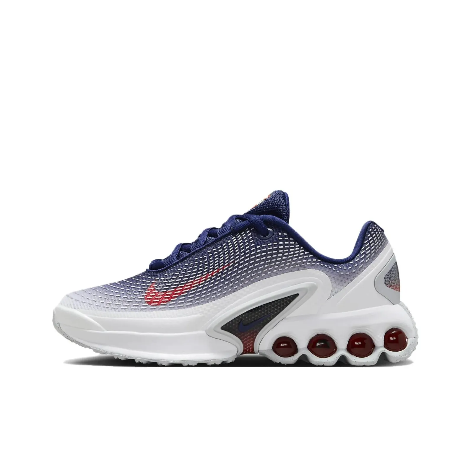Nike Air Max Dn Slip-Resistant Breathable Low-Top Kids' Running Shoes Blue White Teenagers