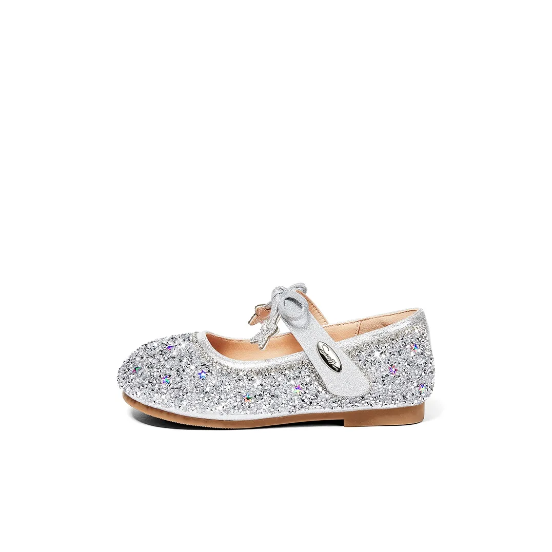 Snoffy Детская кожаная обувь Золото и Серебряный Детский