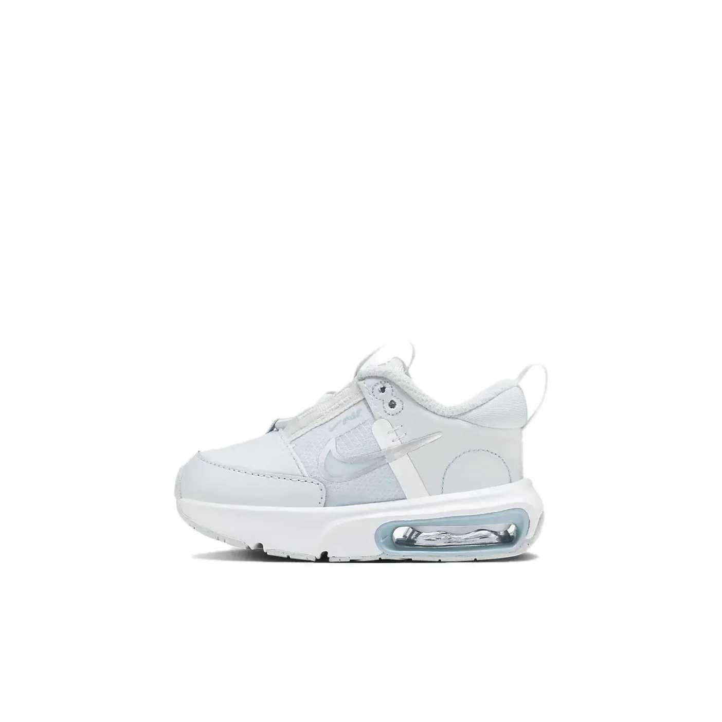 Nike Air Max INTRLK Устойчивая к истиранию Низкая Обувь для малышей Синяя Белая Для младенцев и малышей