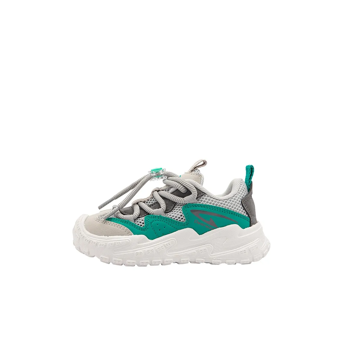 DEERWAY Противоскользящий амортизирующий устойчивый к истиранию дышащий низкий топ детская беговая обувь изумрудный детский