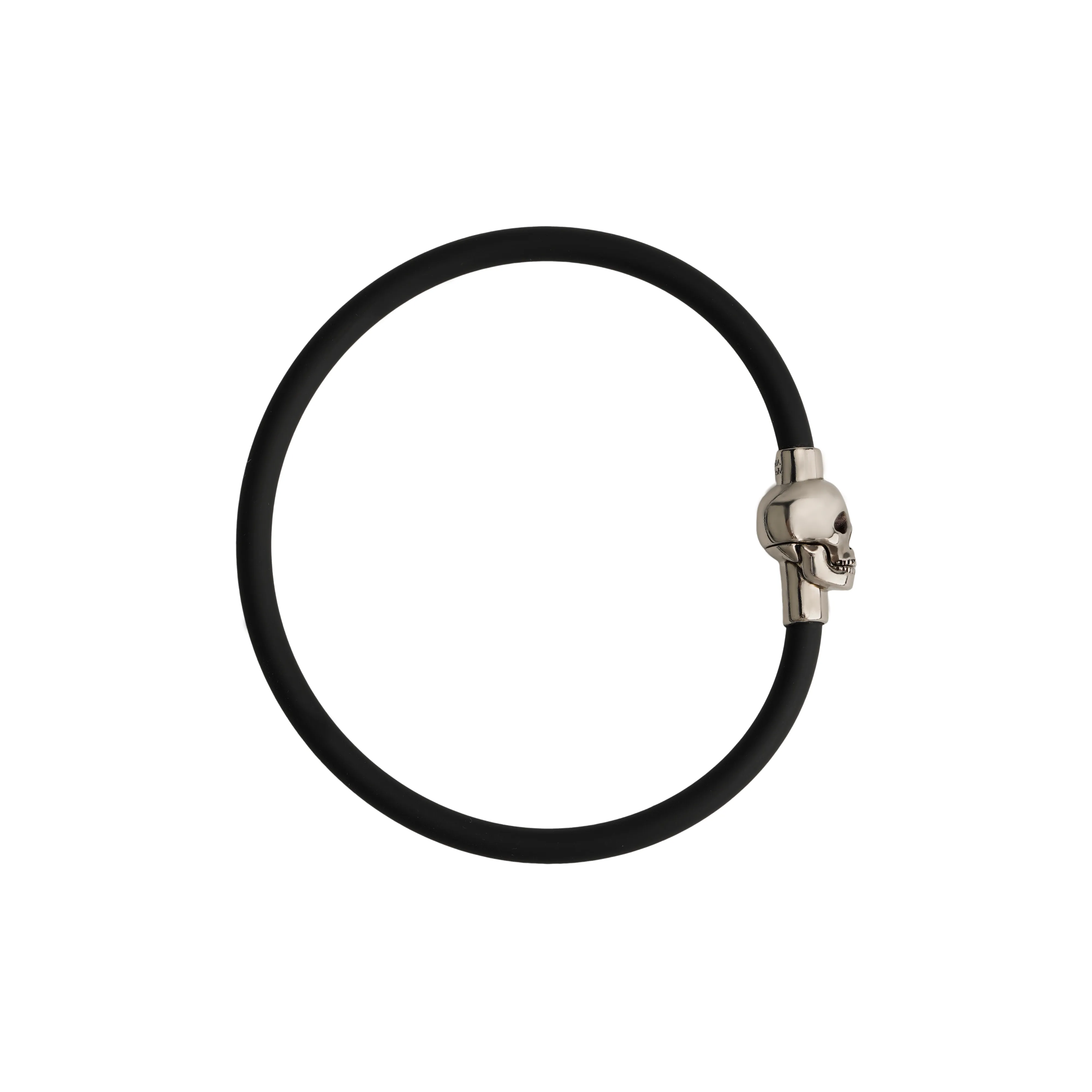 Alexander McQueen Rubber Cord Skull Bracelet
