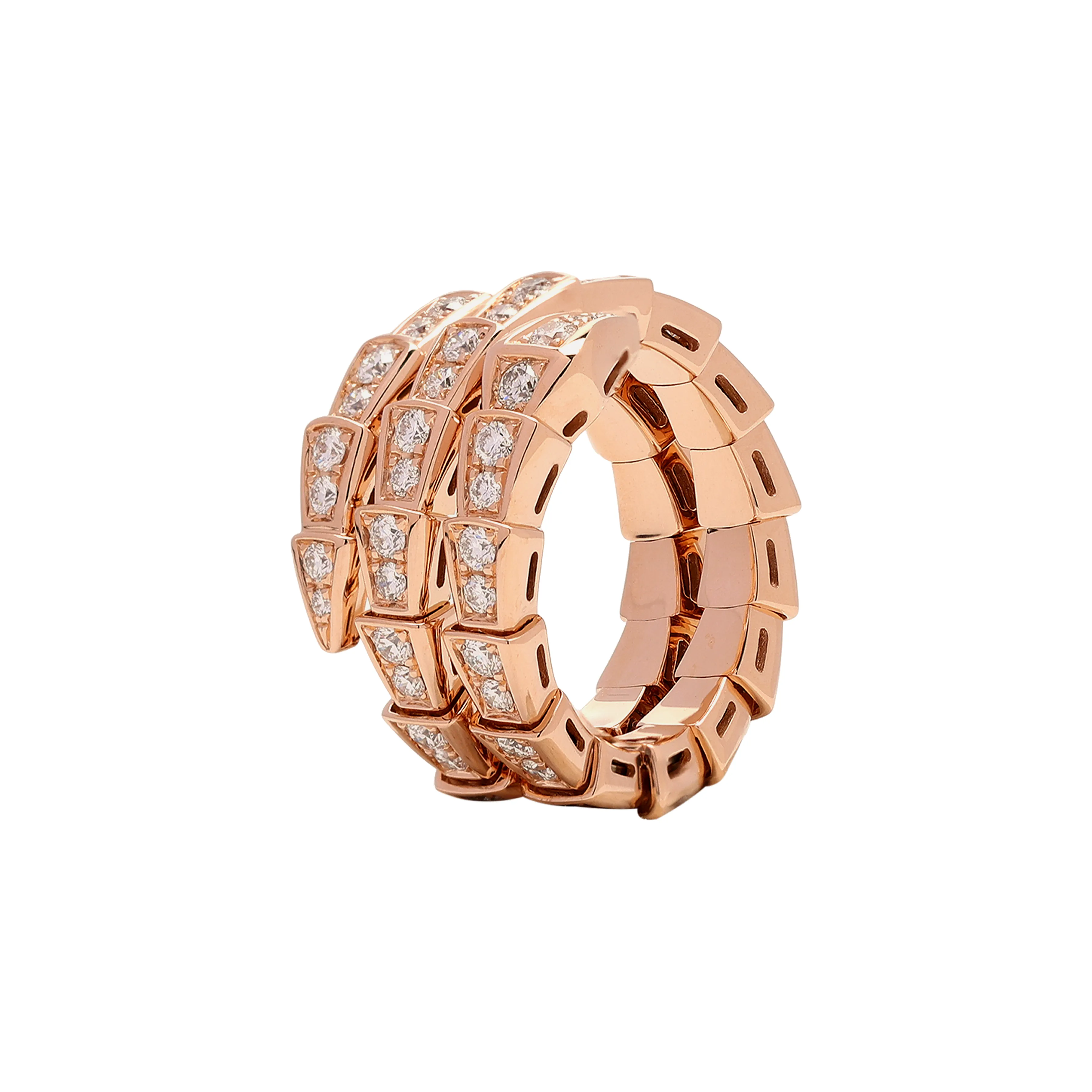 BVLGARI 18K Rose Gold Rings Women's Rose Gold
