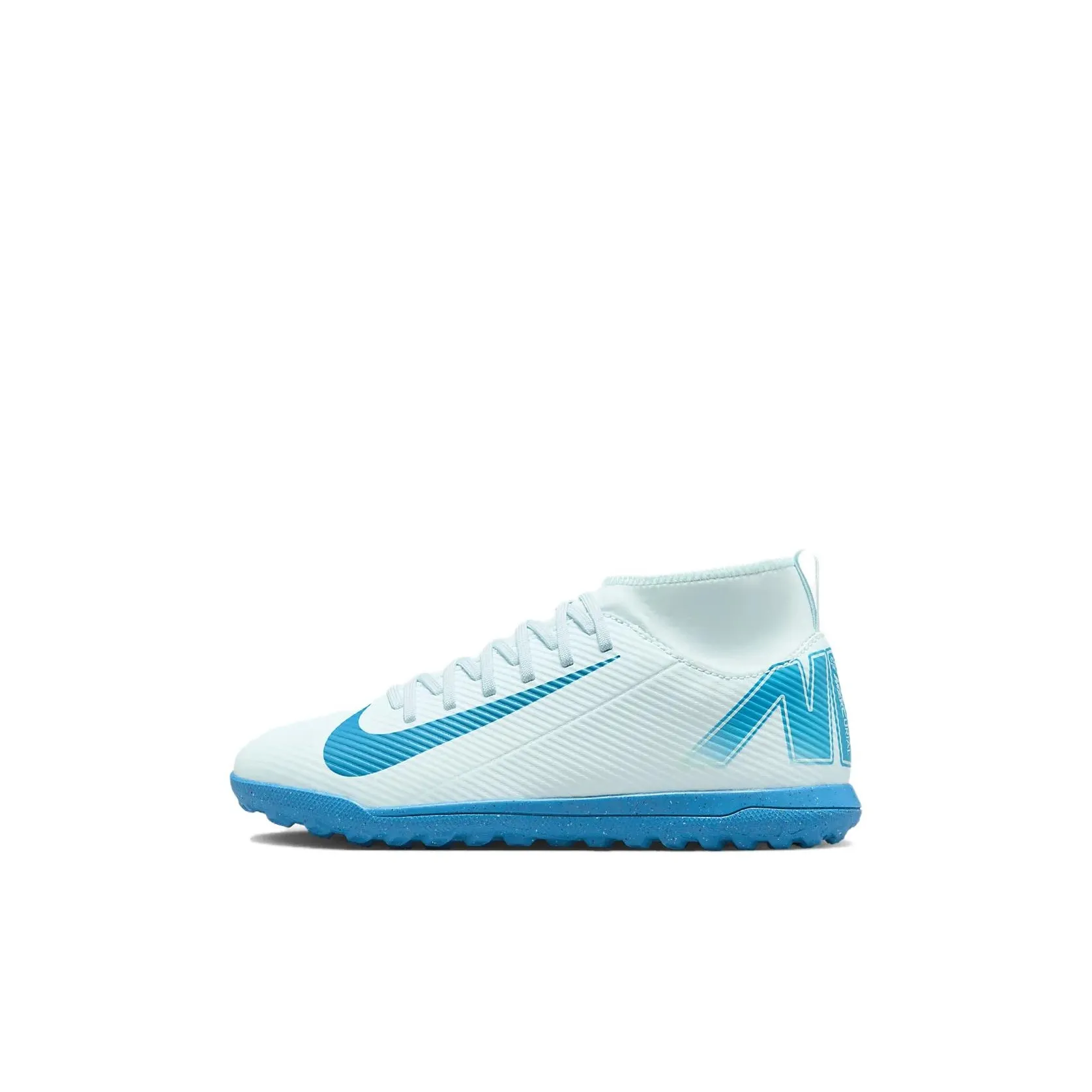 Nike Assassin Series Slip-Resistant и Breathable MID Детские футбольные бутсы Белый Синий Детский