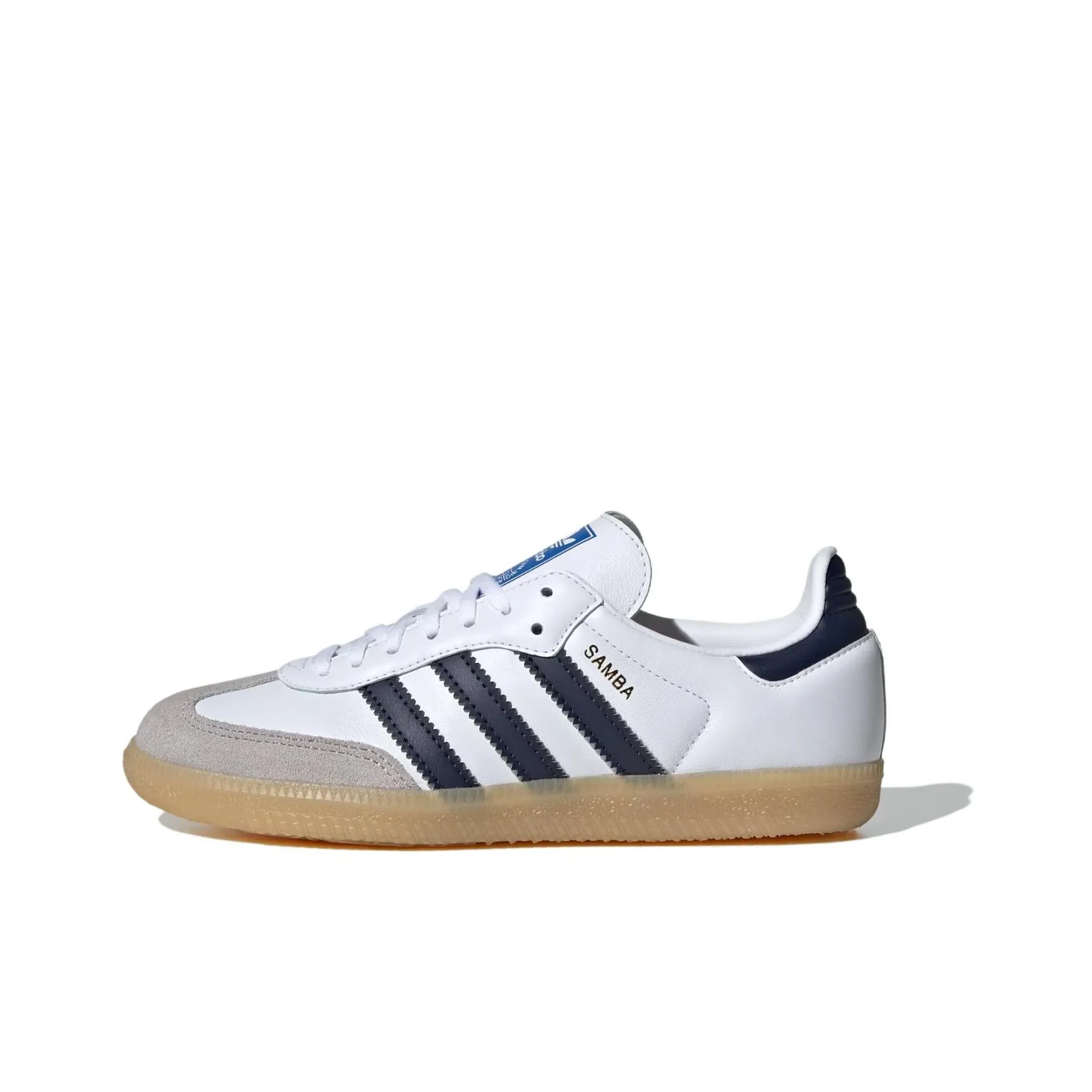 adidas Samba OG J 
White Collegiate Navy Gum
