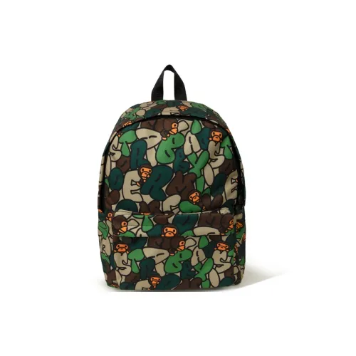 Рюкзаки BABY MILO STORE BY A BATHING APE Темно-зеленый GRA Унисекс