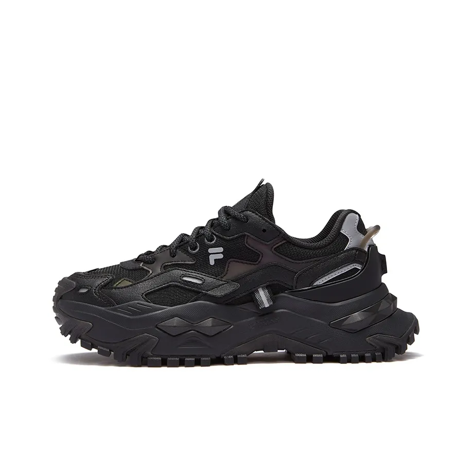 FILA FUSION BIANCO Низкий топ массивные кроссовки женские черные