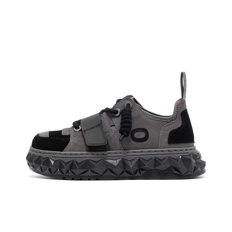 OETZI Ice Man Oz Ugly Cute Shoes Low Top Skateboard Shoes Unisex Black Coffee