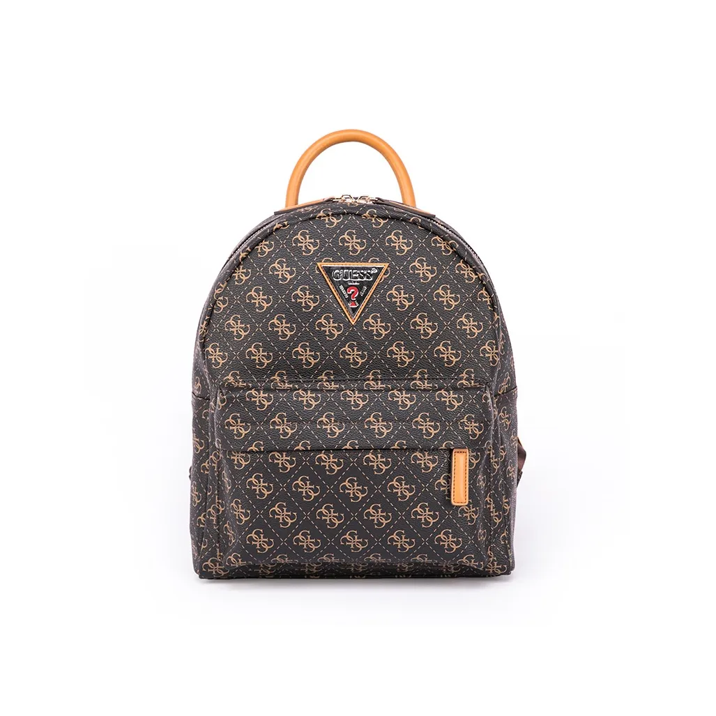 GUESS PU Versatile Commute Preppy Style Backpack Regular Women's Black