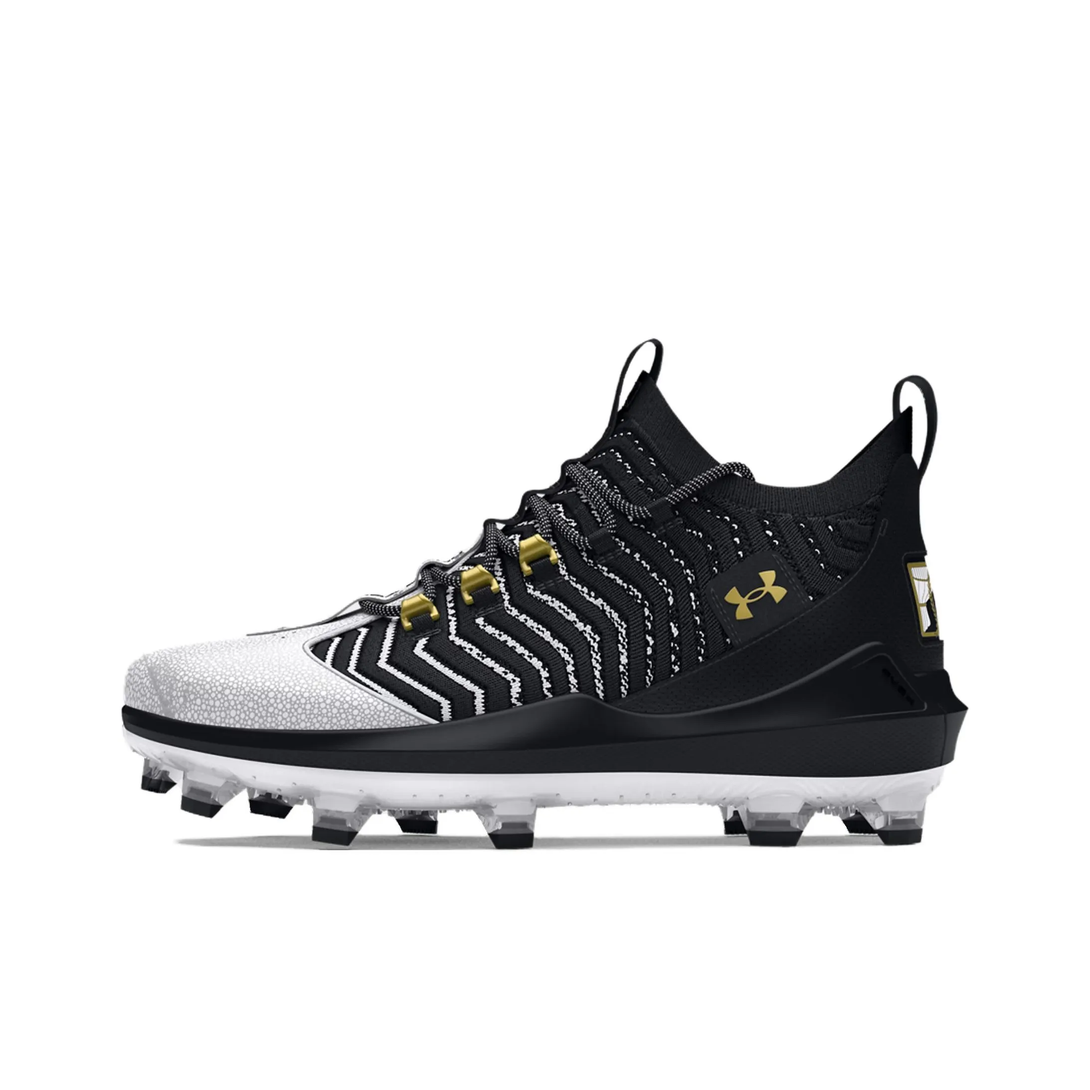 Under Armour Harper Breathable Mid Top Baseball Shoes Men's Black