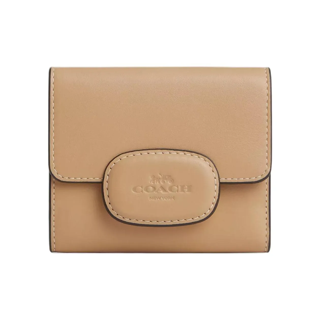 COACH Eliza Телячья кожа Кошелек Маленький Женский Коричневый