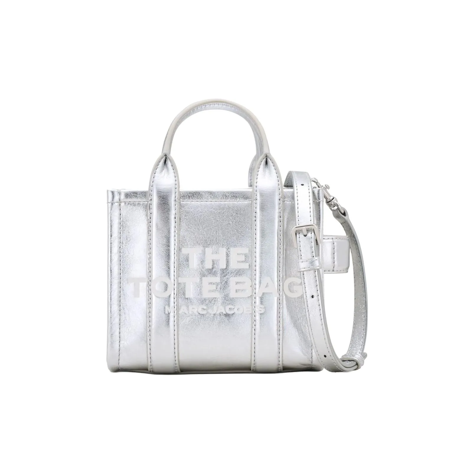 MARC JACOBS The Crossbody Metallic Tote Bag
