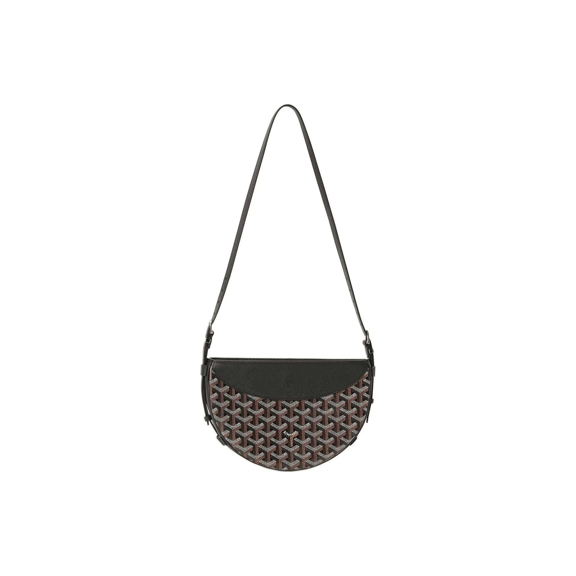 GOYARD Canvas With Calfskin Swift Bag Shoulder Bags Unisex Black