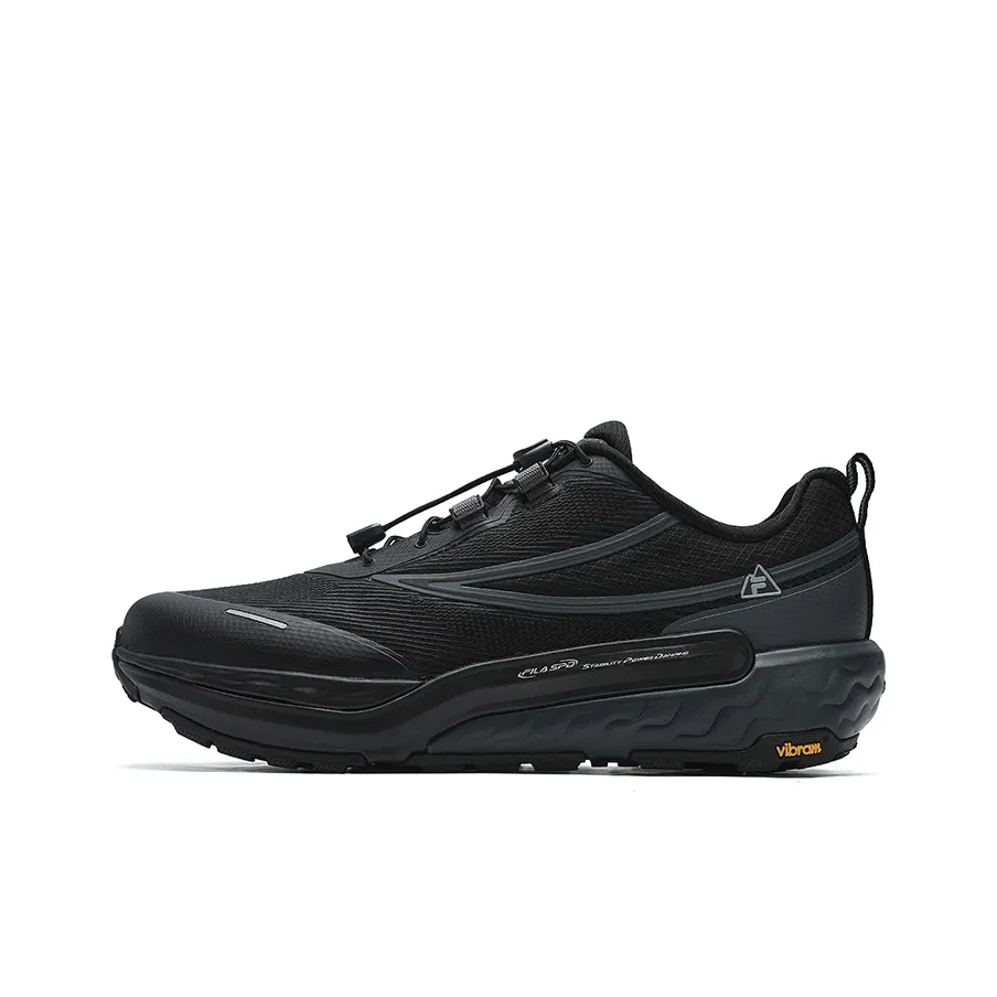 FILA Slip Resistant Low Top Outdoor Shoes Men's Black
