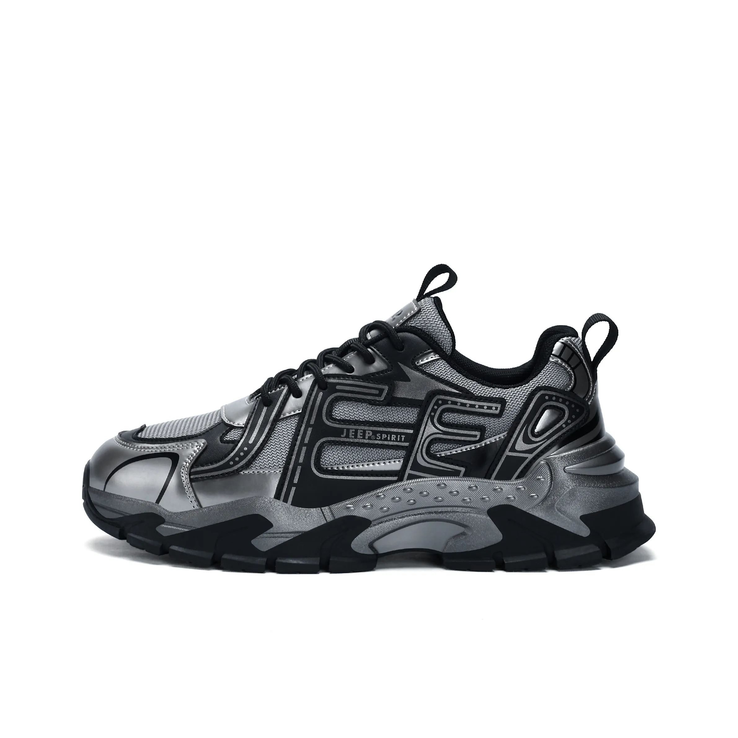 JEEP SPIRIT Дышащий Рекомендуемый рост Увеличение Низкий Топ Толстая подошва Кроссовки Мужские Бронза