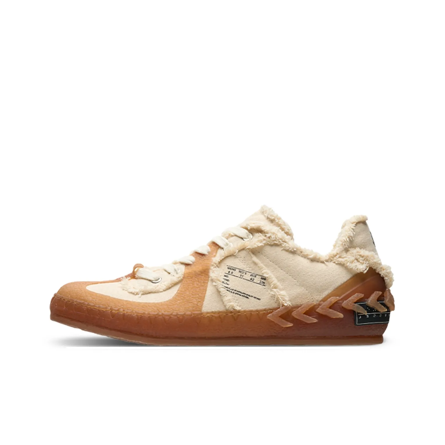 VESSEL T Front Wear resistant And Lightweight Low Top German Army Trainers Skateboard Shoes Unisex Beige Brown