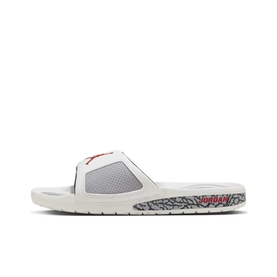 Унисекс Jordan Hydro 3 Детские уличные тапочки Белый Серый