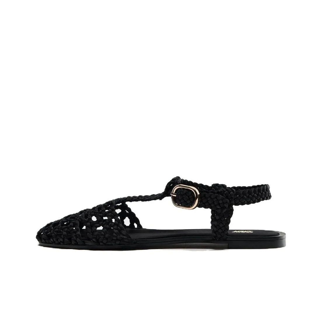 ZARA Римские сандалии Женские Черные