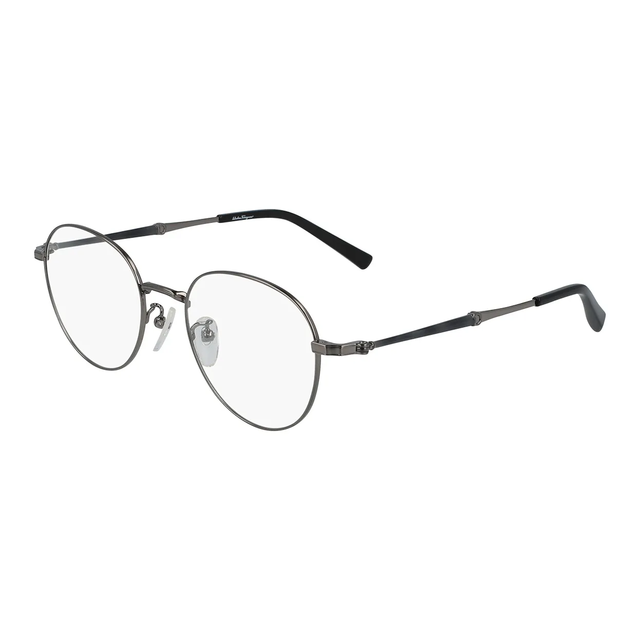 FERRAGAMO Титановый сплав Круглые Оправы для очков Унисекс