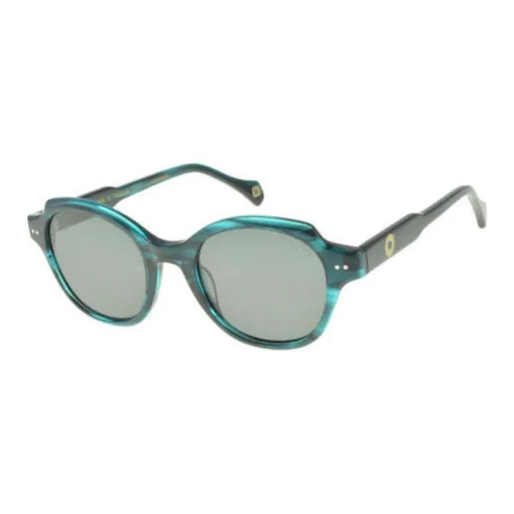 INES DE LA FRESSANGE Acetate Round Sunglasses Women's Green