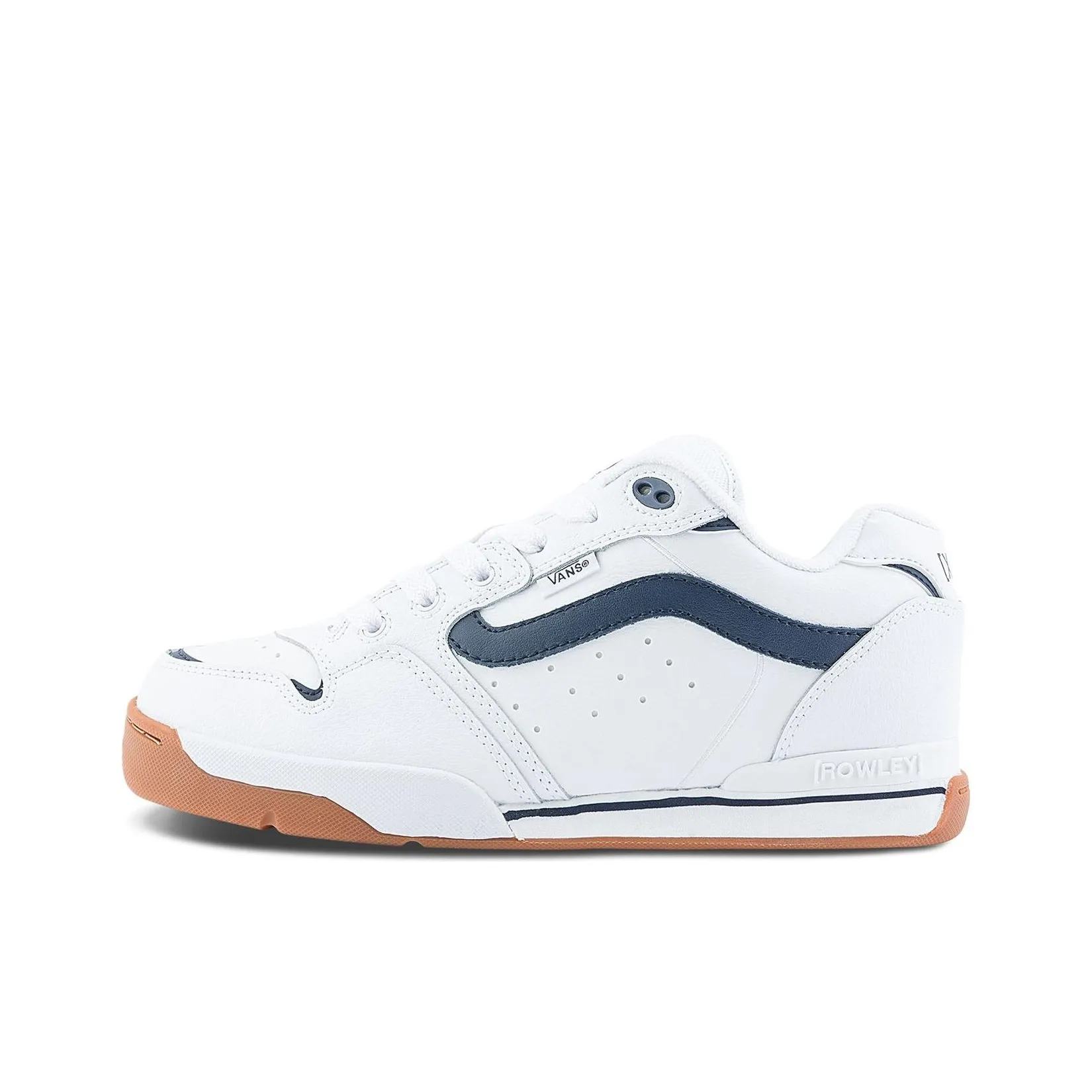 VANS Rowley Амортизация Износостойкие Низкие Кроссовки для Скейтбординга Унисекс Белый Синий