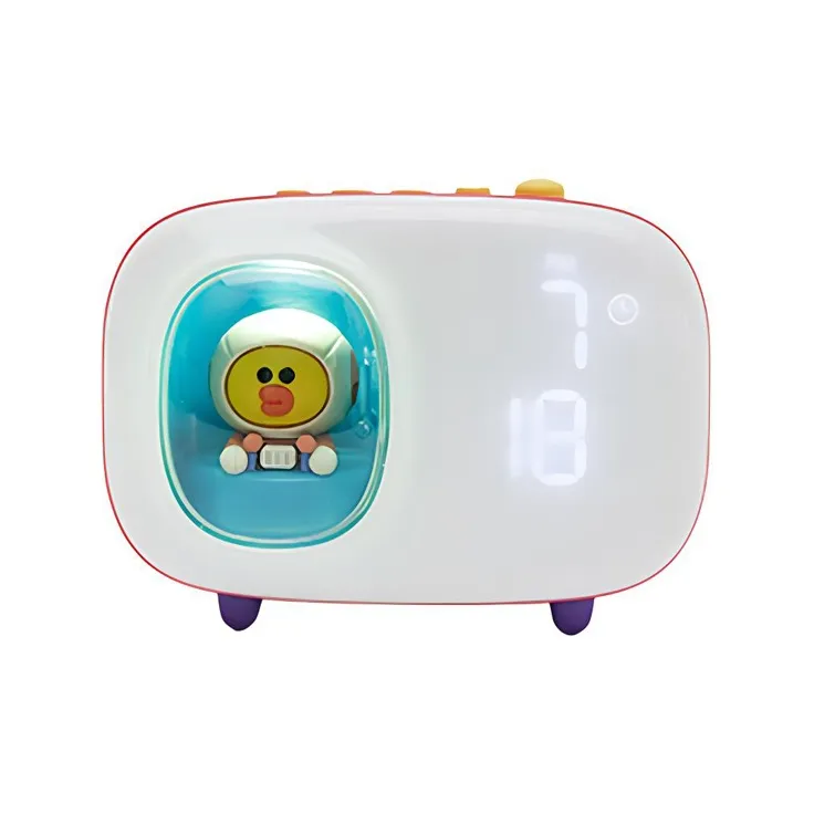 LINE FRIENDS Brown Bear Astronaut Desk Alarm Clock Аниме Cartoon Merchandise Cute Home Настольный будильник IP Merchandise
