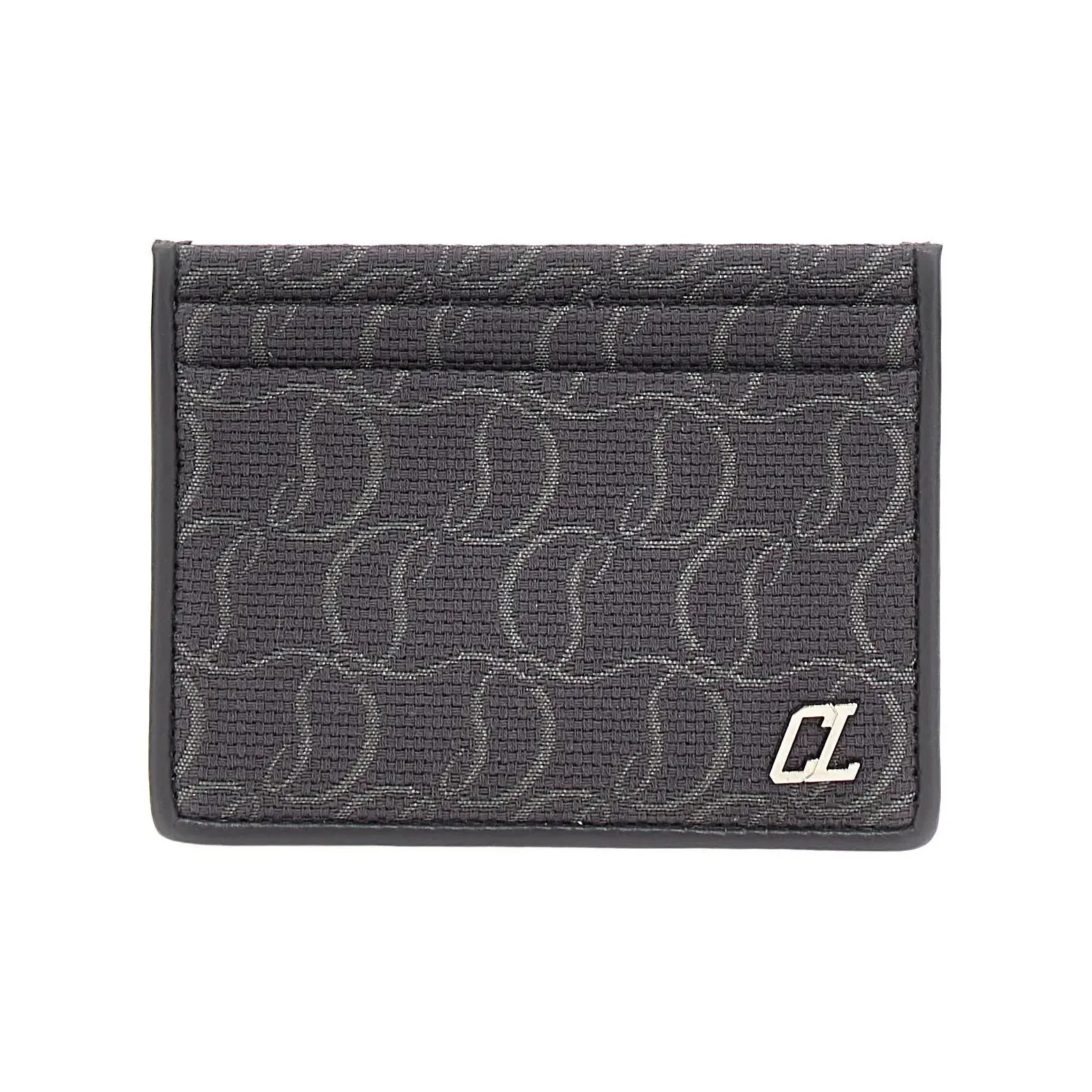 Christian Louboutin Kios Jacquard Monogram Card Holder