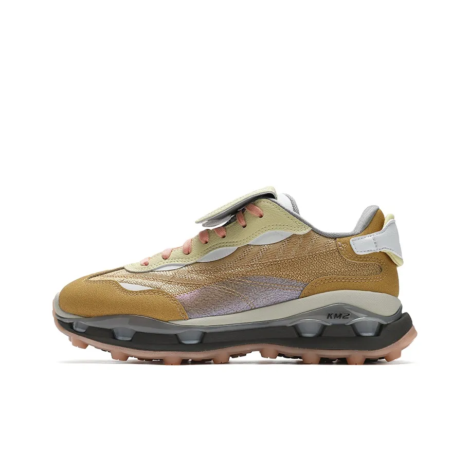 FILA Breathable And Wear-resistant Low-Top Running Shoes Women's Yellow Orange