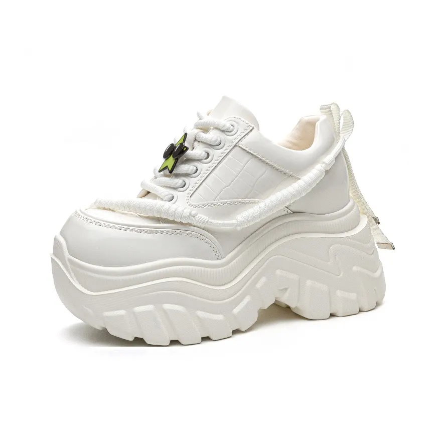 Shoe Cabinet Floral Language Low-Top Chunky Sneakers Women's