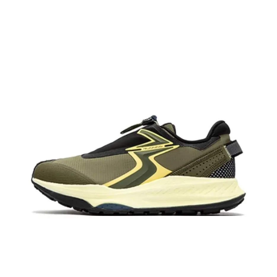 361° Military Sunset Series Cushioning, Wear Resistant Low Top Running Shoes Men's Black Green