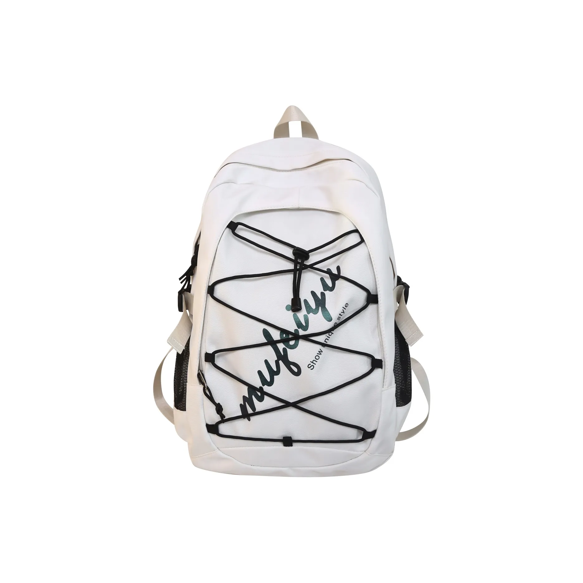 BAODIDAISHU Нейлоновый дорожный рюкзак стандартный женский бежевый