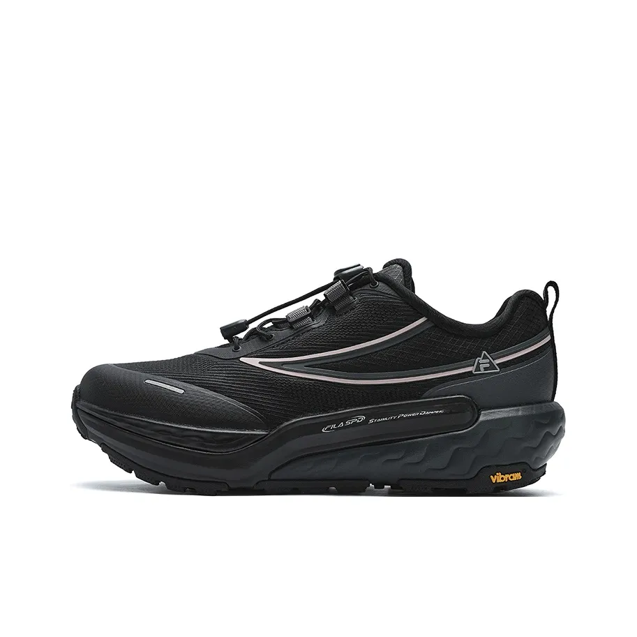 FILA SPD HORIZON Durable Breathable Low Top Running Shoes Women's Iron Gray/Black