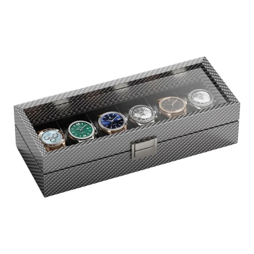 Brilliant Carbon Fiber Series Watch Case Unisex