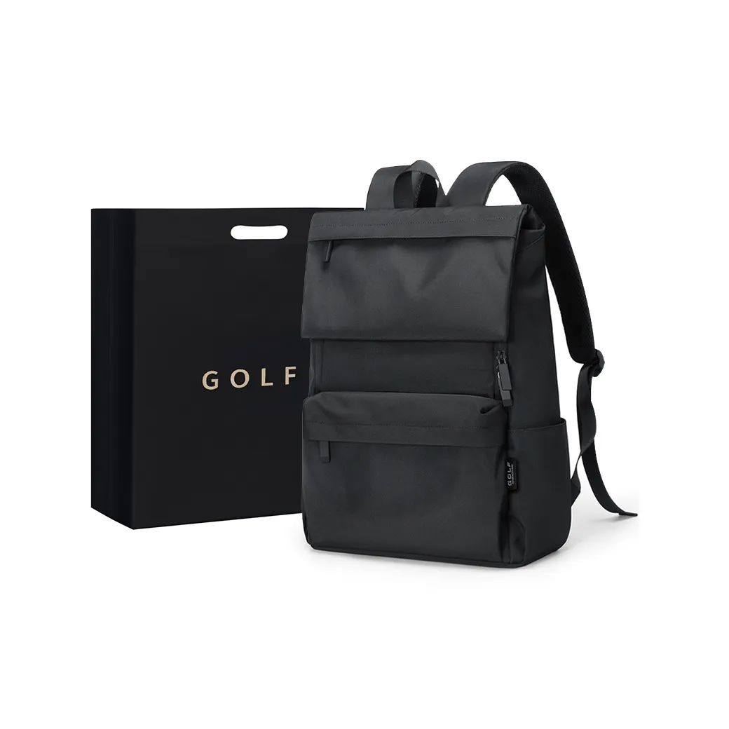 GOLF Fabric Students Backpack Tubas Unisex Black