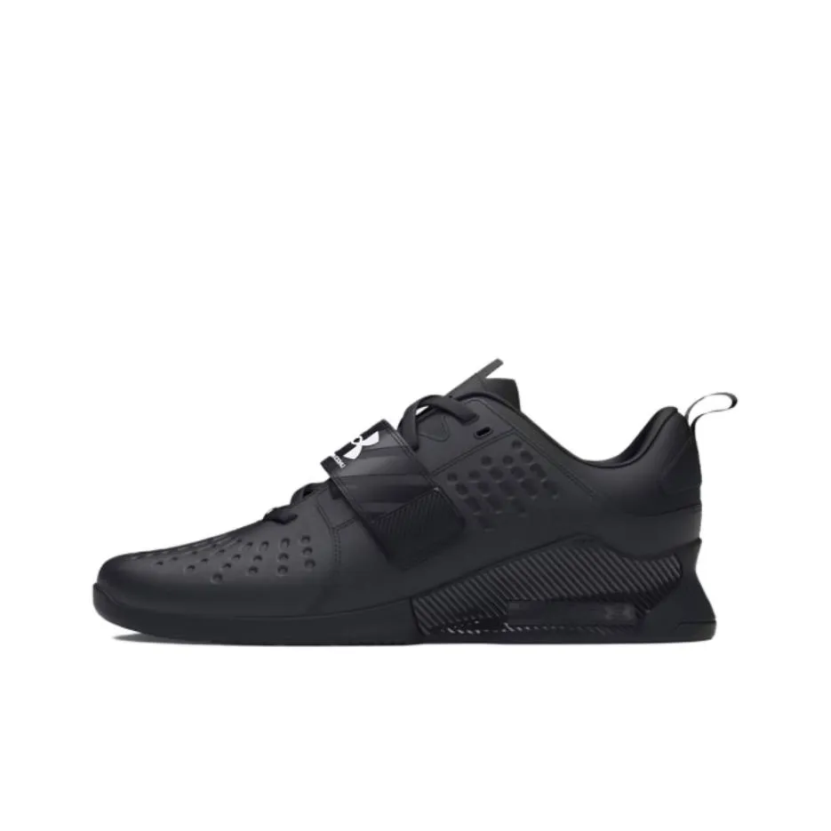 Under Armour Reign Lifter Anti Slip Wear Resistant Low Top Training Shoes Unisex Black