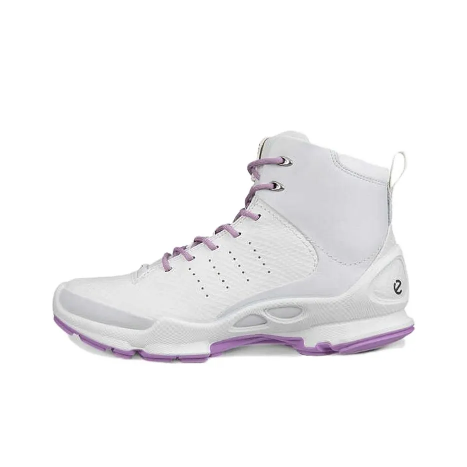 Ecco Biom C High-Top Casual Shoes Women's White Purple